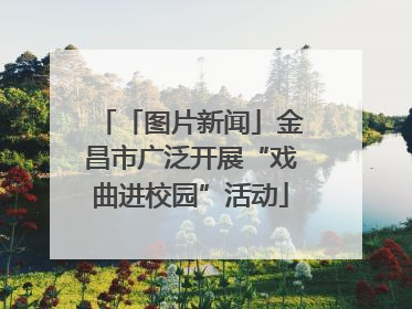 「图片新闻」金昌市广泛开展“戏曲进校园”活动