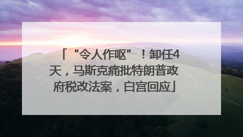 “令人作呕”！卸任4天，马斯克痛批特朗普政府税改法案，白宫回应
