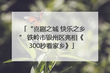 “喜剧之城 快乐之乡” 铁岭市银州区亮相《300秒看家乡》