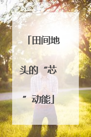 田间地头的“芯”动能