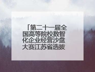 第二十一届全国高等院校数智化企业经营沙盘大赛江苏省选拔赛圆满落幕