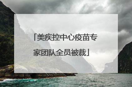 美疾控中心疫苗专家团队全员被裁