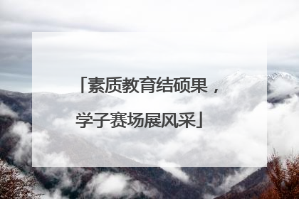 素质教育结硕果，学子赛场展风采