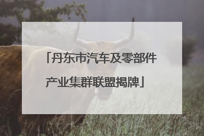 丹东市汽车及零部件产业集群联盟揭牌