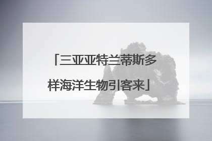 三亚亚特兰蒂斯多样海洋生物引客来