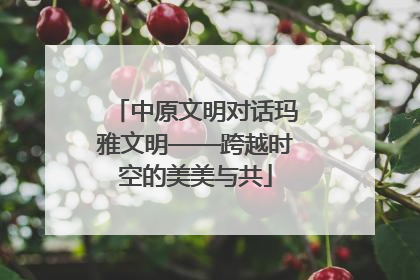 中原文明对话玛雅文明——跨越时空的美美与共