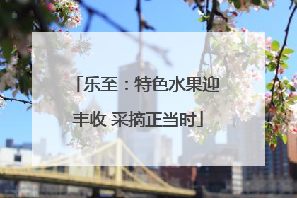 乐至：特色水果迎丰收 采摘正当时