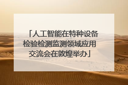 人工智能在特种设备检验检测监测领域应用交流会在敦煌举办