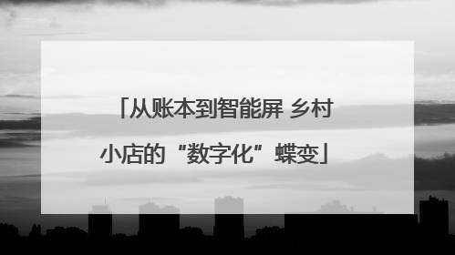 从账本到智能屏 乡村小店的“数字化”蝶变
