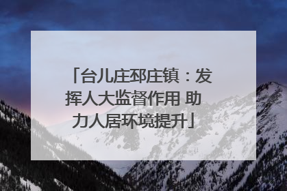 台儿庄邳庄镇：发挥人大监督作用 助力人居环境提升