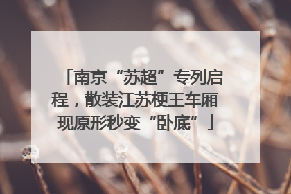 南京“苏超”专列启程，散装江苏梗王车厢现原形秒变“卧底”