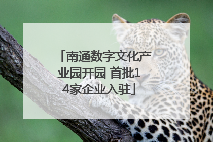 南通数字文化产业园开园 首批14家企业入驻