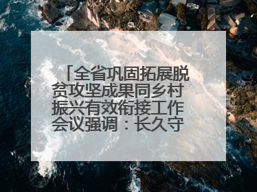 全省巩固拓展脱贫攻坚成果同乡村振兴有效衔接工作会议强调：长久守牢不发生规模性返贫致贫底线 王宁出席并讲话 王予波主持