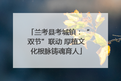 兰考县考城镇：“双节”联动 厚植文化根脉铸魂育人