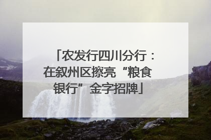 农发行四川分行：在叙州区擦亮“粮食银行”金字招牌