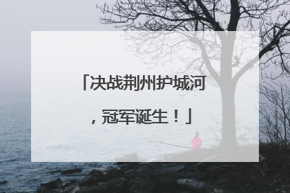决战荆州护城河，冠军诞生！