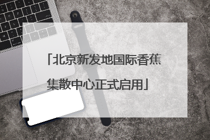 北京新发地国际香蕉集散中心正式启用