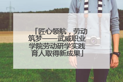 匠心领航，劳动筑梦——武威职业学院劳动研学实践育人取得新成果