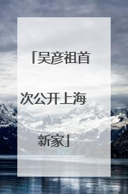 吴彦祖首次公开上海新家