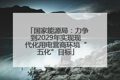 国家能源局：力争到2029年实现现代化用电营商环境“五化”目标