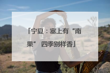 宁夏：塞上有“南果” 四季别样香