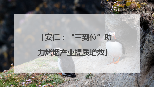 安仁：“三到位”助力烤烟产业提质增效