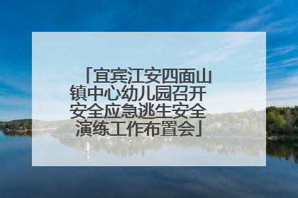 宜宾江安四面山镇中心幼儿园召开安全应急逃生安全演练工作布置会