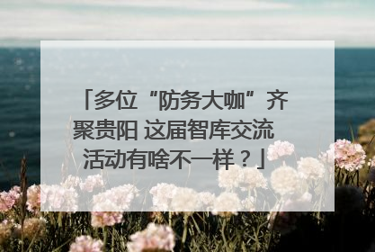 多位“防务大咖”齐聚贵阳 这届智库交流活动有啥不一样？