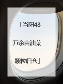 当阳43万余亩油菜颗粒归仓