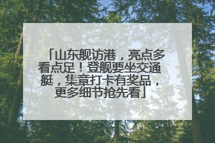 山东舰访港，亮点多看点足！登舰要坐交通艇，集章打卡有奖品，更多细节抢先看