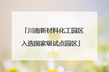 川南新材料化工园区入选国家级试点园区