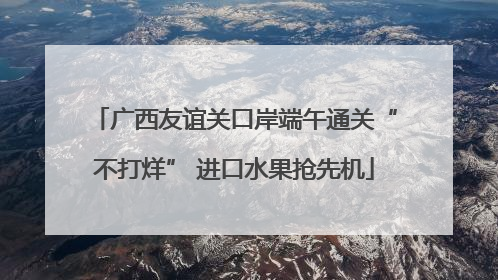 广西友谊关口岸端午通关“不打烊” 进口水果抢先机