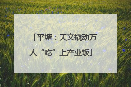 平塘：天文撬动万人“吃”上产业饭