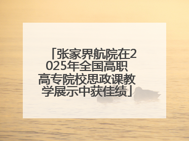 张家界航院在2025年全国高职高专院校思政课教学展示中获佳绩