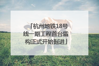 杭州地铁18号线一期工程首台盾构正式开始掘进