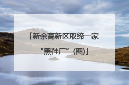 新余高新区取缔一家“黑鞋厂”(图)