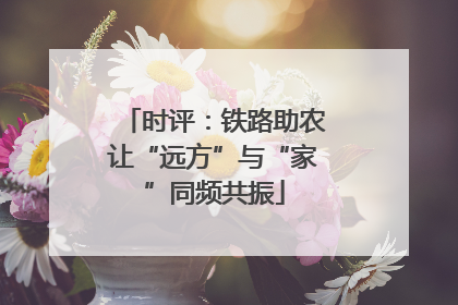 时评：铁路助农让“远方”与“家”同频共振