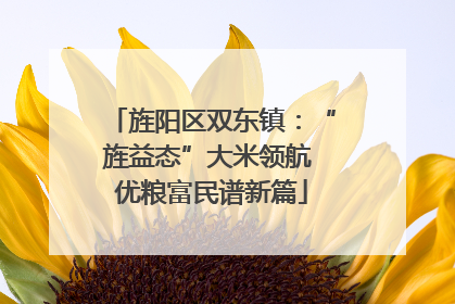 旌阳区双东镇：“旌益态”大米领航 优粮富民谱新篇