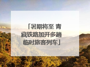 暑期将至 青藏铁路加开多趟临时旅客列车