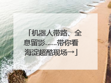 机器人带路、全息留影……带你看海淀超酷现场→