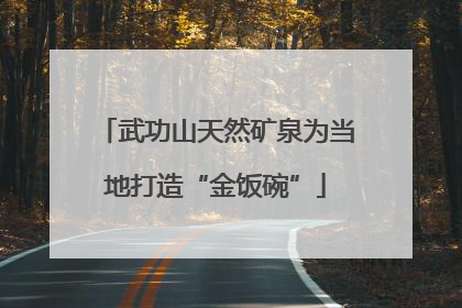 武功山天然矿泉为当地打造“金饭碗”