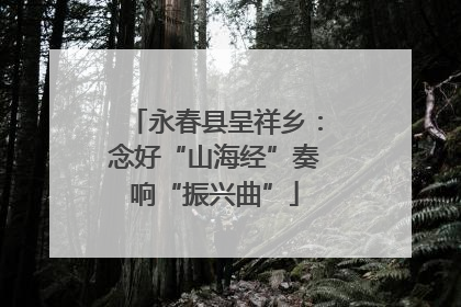 永春县呈祥乡：念好“山海经”奏响“振兴曲”