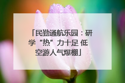 民勤通航乐园：研学“热”力十足 低空游人气爆棚