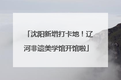 沈阳新增打卡地！辽河非遗美学馆开馆啦