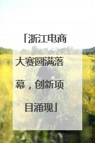 浙江电商大赛圆满落幕，创新项目涌现