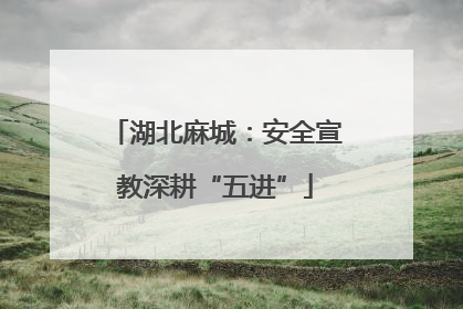 湖北麻城：安全宣教深耕“五进”