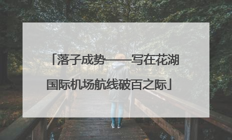 落子成势——写在花湖国际机场航线破百之际