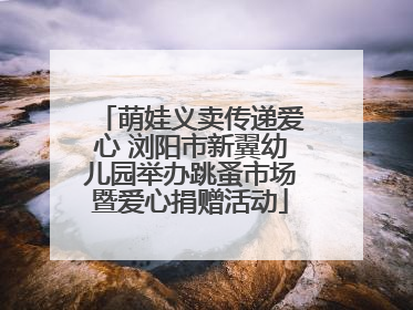 萌娃义卖传递爱心 浏阳市新翼幼儿园举办跳蚤市场暨爱心捐赠活动