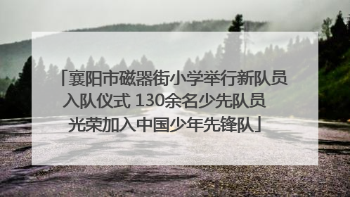 襄阳市磁器街小学举行新队员入队仪式 130余名少先队员光荣加入中国少年先锋队