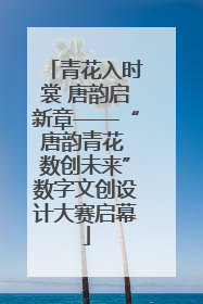 青花入时裳 唐韵启新章——“唐韵青花 数创未来”数字文创设计大赛启幕